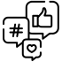 social media icono